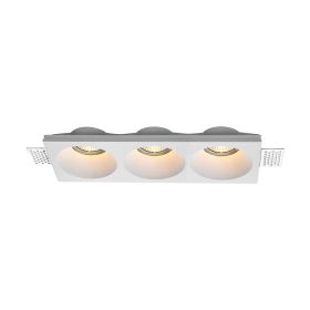 LED spotlámpa keret kerek, 3XGU10, fehér, V-TAC, 6765