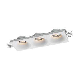 LED spotlámpa keret kerek, 3XGU10, fehér, V-TAC, 6766