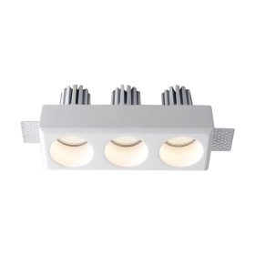 LED spotlámpa keret kerek, 3XGU10, fehér, V-TAC, 6776