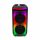 RGB Bluetooth hangszóró , party hangfal LED világítással , mikrofonnal , távirányítóval , 2 x 10 watt , USB , tölthető , 54 x 27 cm