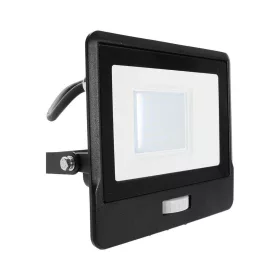   LED reflektor PIR érzékelős PRO, 30w, 3000K, meleg fehér, 2340lm, 100°, fekete, CRI>80, IP65, V-TAC, 20286