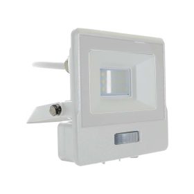   LED reflektor PIR érzékelős PRO, 10w, 3000K, meleg fehér, 735lm, 100°, fehér, CRI>80, IP65, V-TAC, 20292