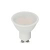 LED spot égő Samsung chippel, 4,5w, 6500K, hideg fehér, 400lm, GU10, 100°, fehér, CRI>80, V-TAC, 21203