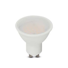   LED spot égő Samsung chippel, 4,5w, 6500K, hideg fehér, 400lm, GU10, 100°, fehér, CRI>80, V-TAC, 21203