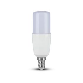   LED izzó E14 PRO, 7,5w, 6500K, hideg fehér, 660lm, 200°, fehér, CRI>80, V-TAC, 21269