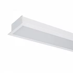   LED lámpatest , lineáris , 120 cm , 48W , süllyeszthető , természetes fehér , fehér