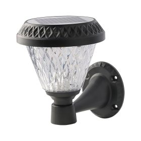   Szolár LED fali lámpa távirányítóval, 0,8w, CCT, 75lm, 90°, fekete, IP44, V-TAC, 93575