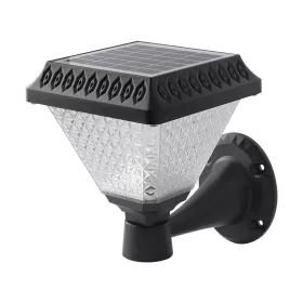   Szolár LED fali lámpa távirányítóval, 0,8w, CCT, 75lm, 90°, fekete, IP44, V-TAC, 93578