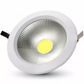   LED fényvető , mélysugárzó , 30 Watt , LUX , 120 lm/W , kerek , hideg fehér