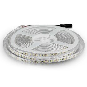   Kültéri LED szalag, 8 w, 6500K, hideg fehér, 800 lm/m, 12V, 120°, CRI>80, IP65, V-TAC, 212037