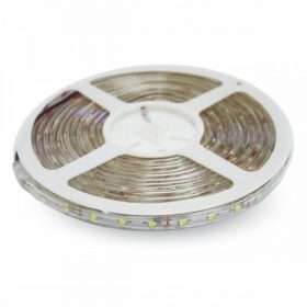   5 méter LED szalag , kültéri , 3528 , 600 LED (8 Watt/m) , meleg fehér , IP65 - 5 MÉTERES TEKERCSBEN