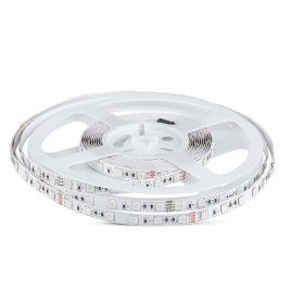   Beltéri LED szalag, 10 w, 6500K, hideg fehér, 830 lm/m, 24V, 120°, CRI>80, V-TAC, 212430