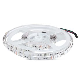   Beltéri LED szalag, 7 w, RGB, 140 lm/m, 24V, 120°, V-TAC, 212592