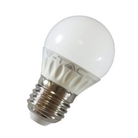   LED lámpa , égő , körte , E27 foglalat , 3.7 Watt , meleg fehér