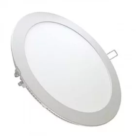   LED panel , 18W , süllyesztett , kerek , természetes fehér , Prémium