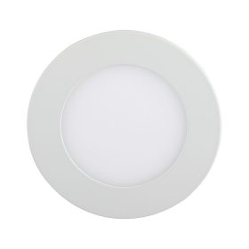   LED mini panel prémium kerek, süllyesztett, 18w, 6400K, hideg fehér, 1400lm, 120°, fehér, CRI>80, V-TAC, 214862