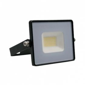   LED reflektor , 20 Watt , Ultra Slim , meleg fehér , E-series , fekete