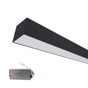   LED PROFIL FELÜLETRE SZERELHETŐ S77 24W 4000K 600MM FEKETE+SÜRGŐSSÉGI KÉSZLETTEL
