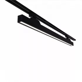   Sínes LED lámpa , track light , lineáris , 1 fázisú , 2 pólusú , 48 Watt , 112 cm , CCT , fekete , Elmark , K30