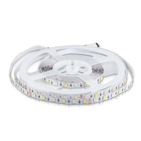   Beltéri LED szalag, 8 w, 6400K, hideg fehér, 357 lm/m, 12V, 120°, CRI>80, V-TAC, 212159