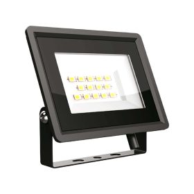  LED reflektor Slimline F osztály, 10w, 4000K, természetes fehér, 750lm, 110°, fekete, CRI>70, IP65, V-TAC, 6728