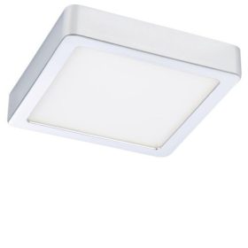   LED panel , 11W , falon kívüli , négyzet ,természetes fehér , króm keret , IP44 , EGLO , FUEVA 5 , 31205