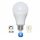 RGB-CCT LED lámpa , égő ,  E27 foglalat , 9 Watt , dimmelhető , színes , állítható fehér színárnyalat , Bluetooth , LEDISSIMO SMART