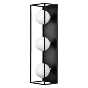   Ledvance Decor Square keretes fali lámpa 3 foglalattal, fekete