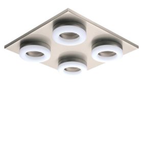   EGLO , 32569 , PALENA , fali-mennyezeti l&aacute;mpa , 3000 K , LED , 4X3,8W , IP20 , szatin&aacute;lt
