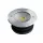 LED lámpatest , taposólámpa , kerek , 20W , hideg fehér , 5500K , IP67