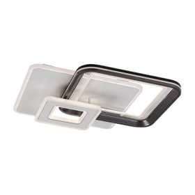   LED lámpatest , mennyezeti ,  49.5 cm , 48W , dimmelhető , fehér, ezüst , Rábalux , STREGOBOR