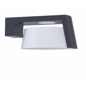   LED lámpatest , oldalfali , 11 W , 2in1 , sötét szürke , kültéri , IP44 , LUTEC , MOON