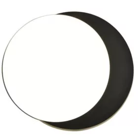   LED lámpatest , mennyezeti , oldalfali , billenthető , 24.3 W , kerek , 2in1 , matt fekete , kültéri , IP54 , LUTEC , GOLETA