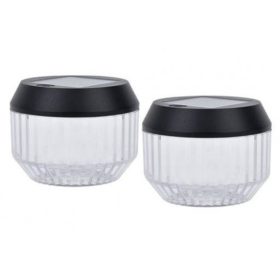   LED lámpatest , napelemes , asztali , természetes fehér , kültéri , IP44 , 2 db-os szett , LUTEC , DIVA