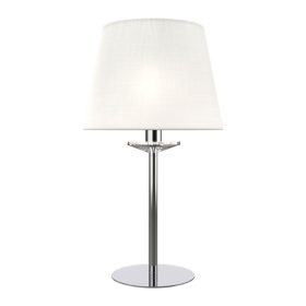 BARBARA ASZTALI LÁMPA 1XE14 FEHÉR/KRÓM