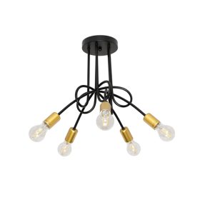 MYA CSILLÁR 5XE27 FEKETE/ARANY