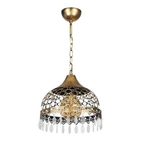 EBRULI CSILLÁR 1XE27 ANTIK SÁRGARÉZ