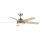 EL-1245 LED CHANDELIER WITH FAN 20W CHROME/WOOD