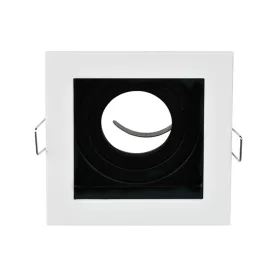 EL-110SQ1 SQ. RECESSED DOWNLIGHT GU10 WHITE & BLACK
