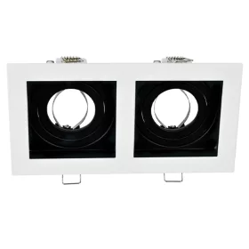 EL-110SQ2 SQ. RECESSED DOWNLIGHT GU10 WHITE & BLACK