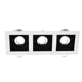 EL-110SQ3 SQ. RECESSED DOWNLIGHT GU10 WHITE & BLACK