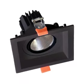 SQUARE LED MOVABLE SPOT LIGHT 30W 230V 4000K BLACK