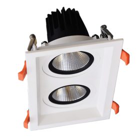 DOUBLE LED MOVABLE SPOT LIGHT 2X30W 230V 3000K WHITE