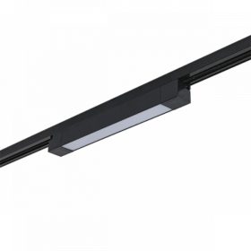   Sínes LED lámpa , track light , lineáris , 1 fázisú , 2 pólusú , 30 Watt , 47 cm , természetes fehér , fekete , Elmark