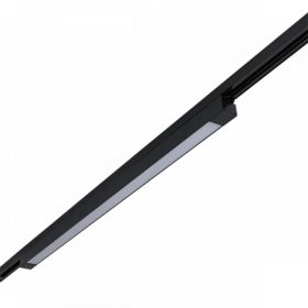   Sínes LED lámpa , track light , lineáris , 1 fázisú , 2 pólusú , 60 Watt , 88 cm , meleg fehér , fekete , Elmark