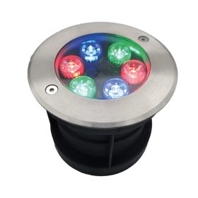LED UNDERWATER LIGHT 6W RGB, IP68 WITH REMOTE