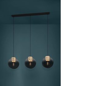   EGLO , 390142 , MILLENA , f&uuml;ggeszt&eacute;k , E27 , 3X40W , IP20 , fekete-sz&uuml;rke-&aacute;tl&aacute;tsz&oacute;