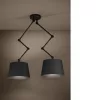 EGLO , 390113 , PISTUNIO , mennyezeti lámpa , E27 , 2X40W , IP20 , fekete