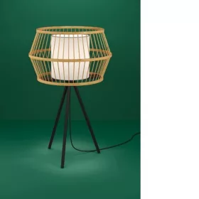   EGLO , 390235 , MONTERROSO , asztali lámpa , E27 , 1X40W , IP20 , natúr, fehér