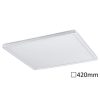 LED panel , mennyezeti , 22W , természetes fehér , 3 lépésben dimmelhető , négyzet , Rábalux , Pavel